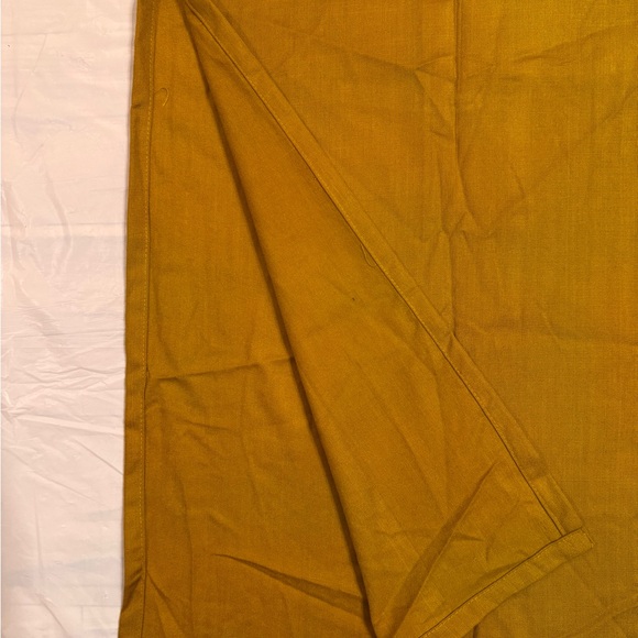 Mustard Long Sleeve Dress with Black Embroidery - Picture 7 of 7